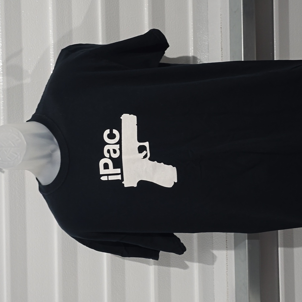 IPac Graphic Men's T-shirt Black White Size Large